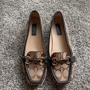 Coach signature loafers size 9